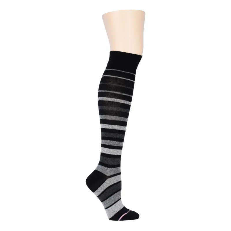 Graduated Stripe | Knee-High Moderate Compression Socks For Women sold by Dr. Motion