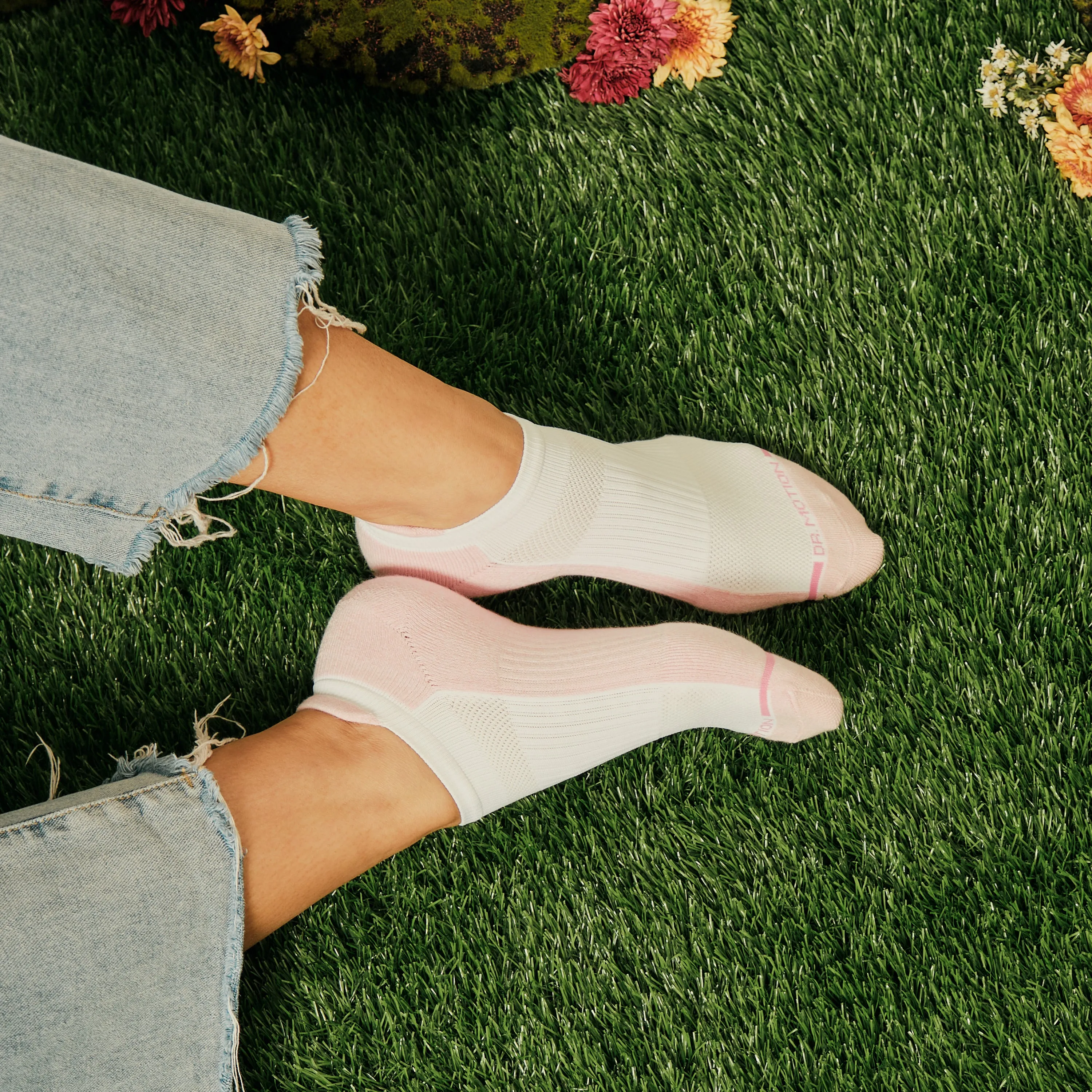 Floral Dots | Ankle Compression Socks For Women sold by Dr. Motion product image thumbnail 3