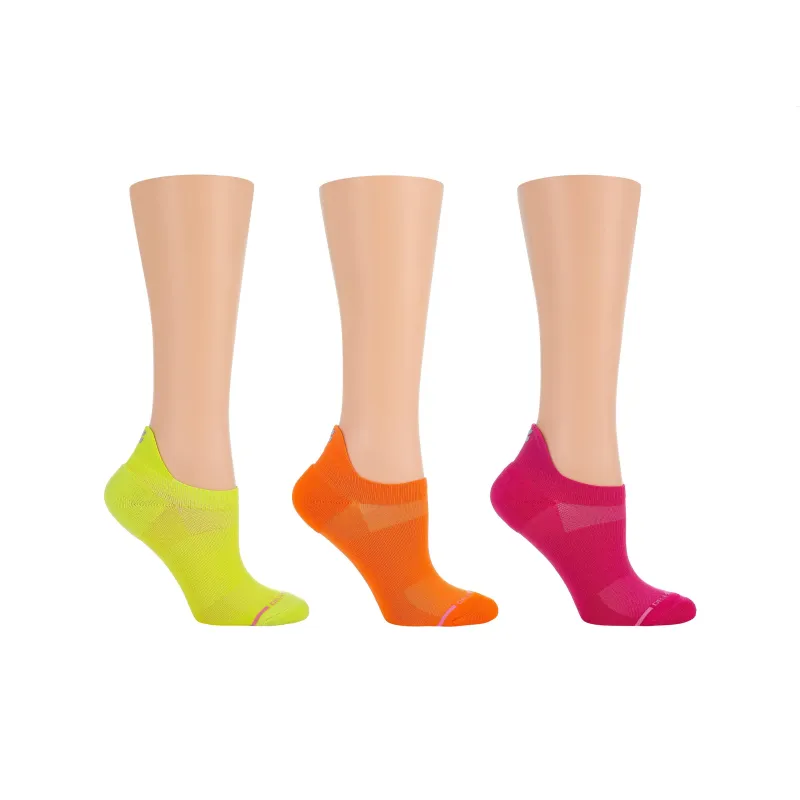 Solid Neon | High-Tab Ankle Compression Socks for Women sold by Dr. Motion