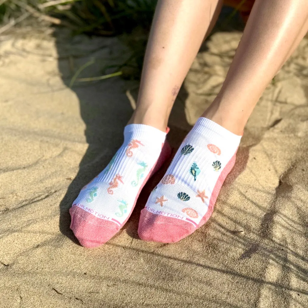 Seashells | Ankle Compression Socks For Women sold by Dr. Motion product image thumbnail 2