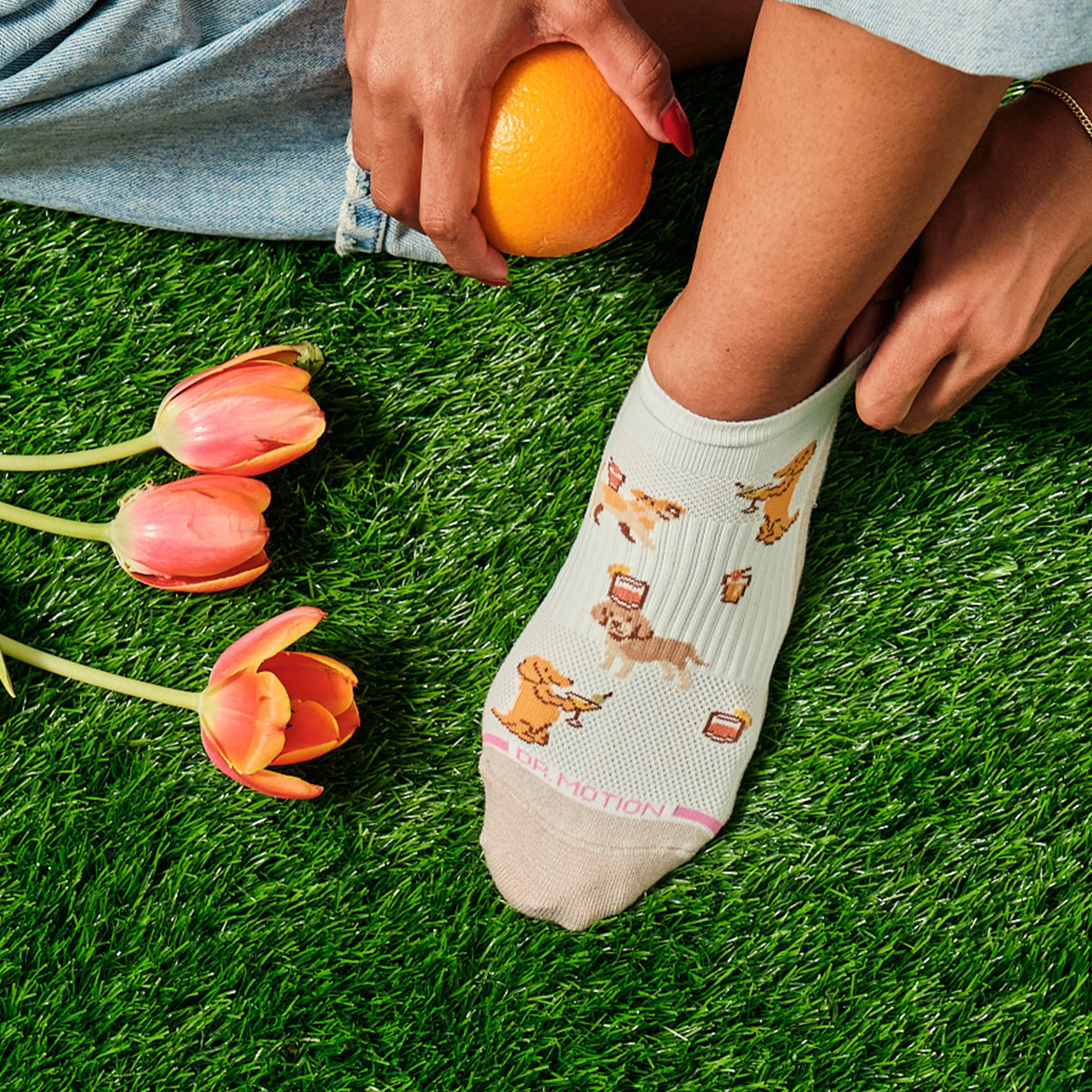 Cocktail Dogs | Ankle Compression Socks For Women sold by Dr. Motion product image thumbnail 2