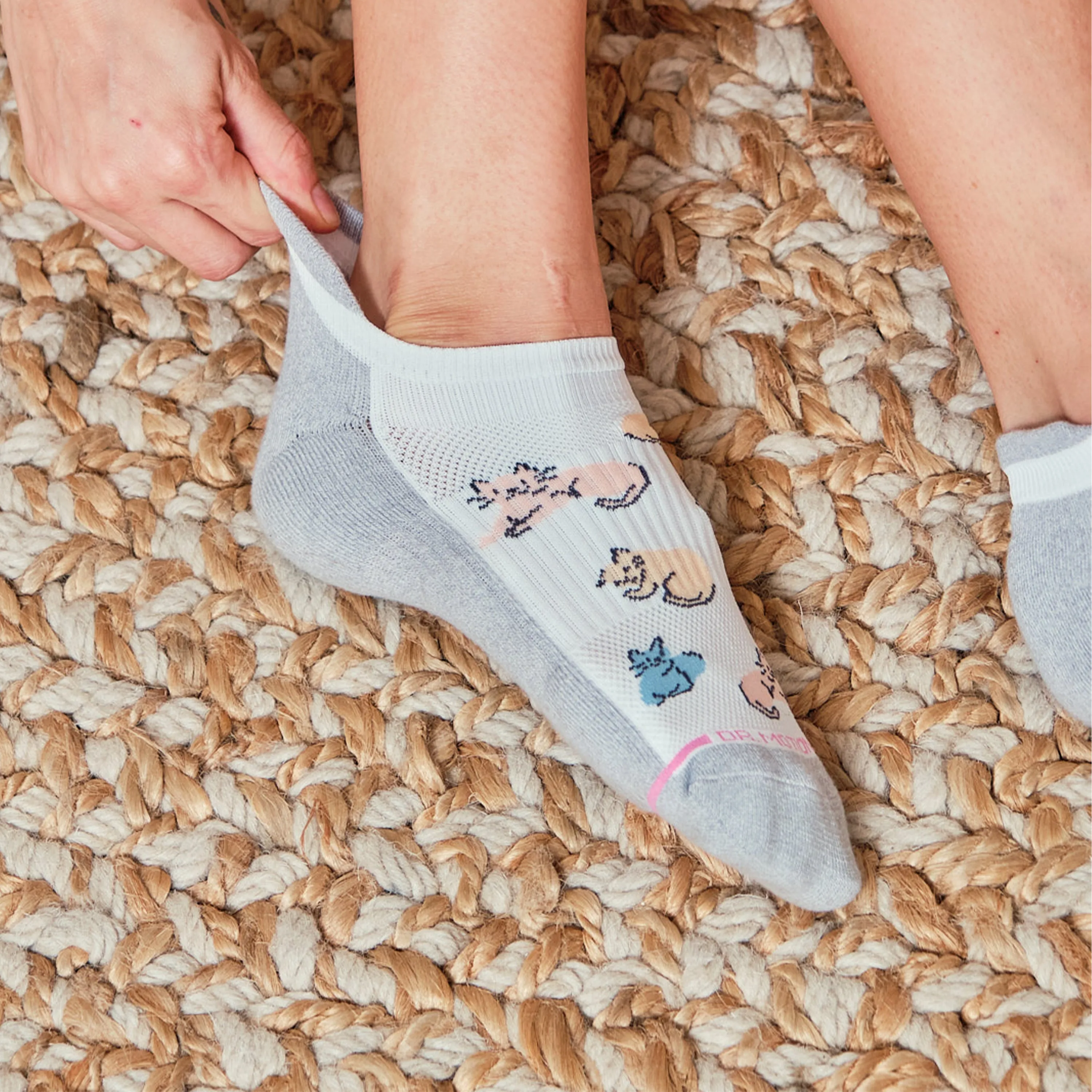 Cats All Over | Ankle Compression Socks For Women sold by Dr. Motion product image thumbnail 3