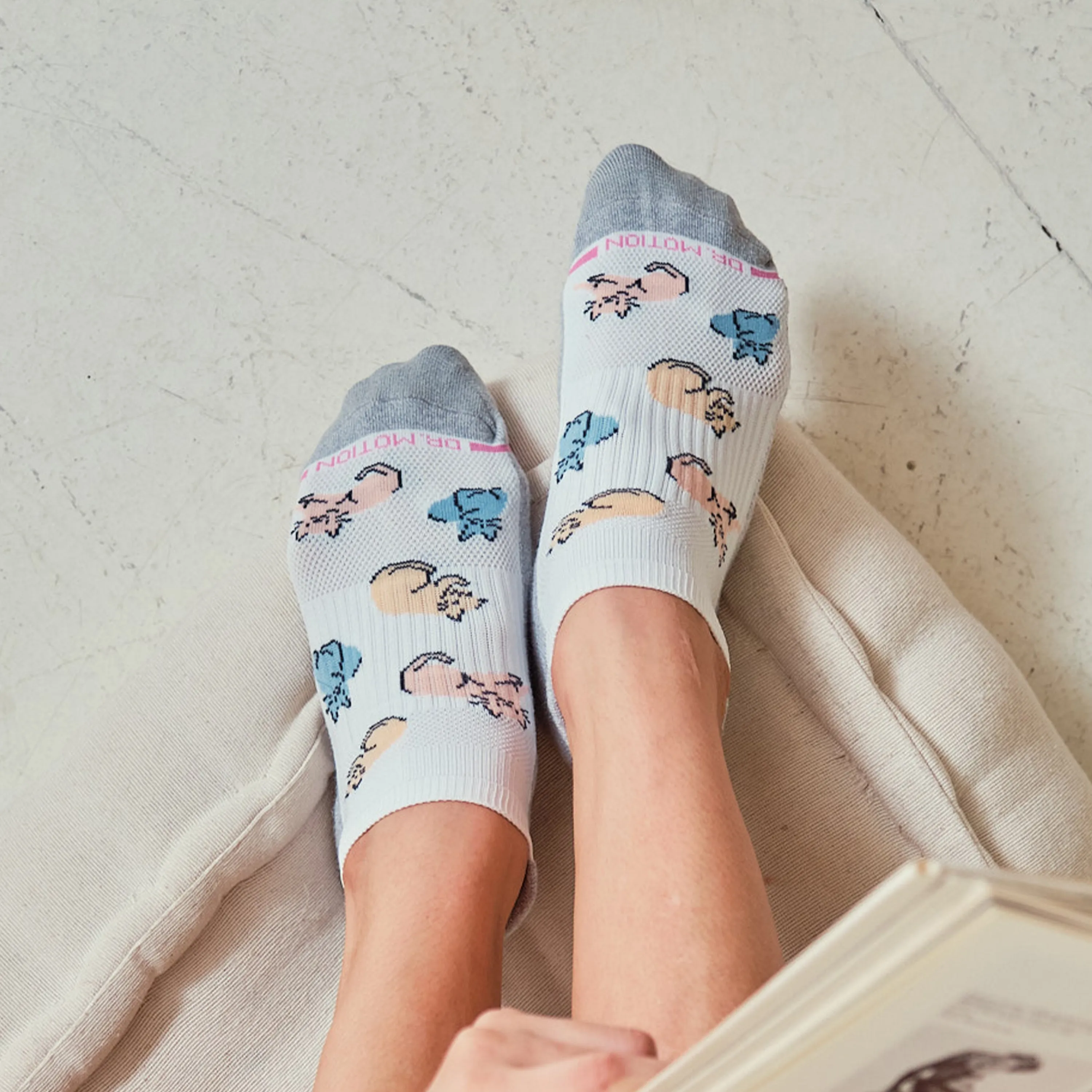 Cats All Over | Ankle Compression Socks For Women sold by Dr. Motion product image thumbnail 2