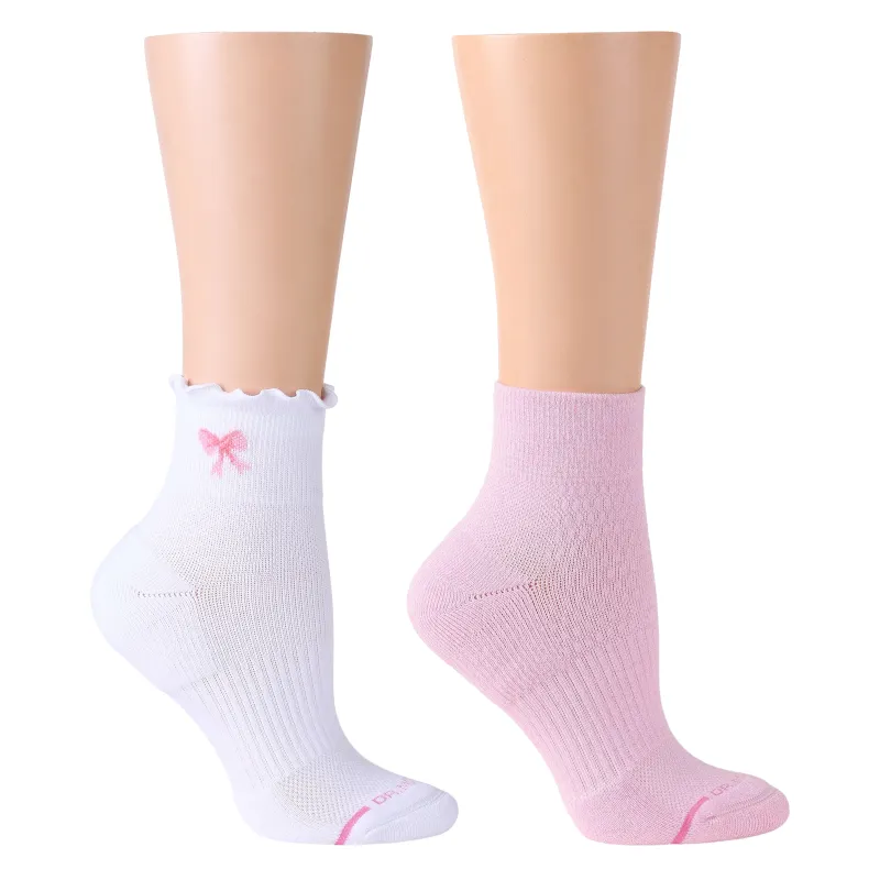 Bow Lettuce Edge | Quarter Compression Socks For Women sold by Dr. Motion