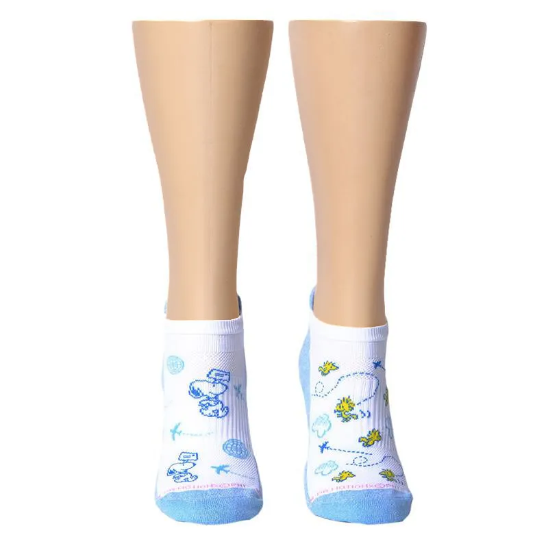 Globetrotter Snoopy | Ankle Compression Socks For Women sold by Dr. Motion product image thumbnail 4