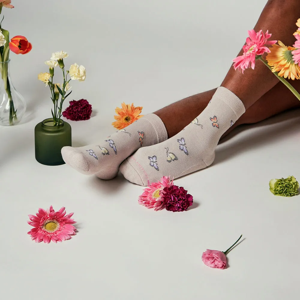 Butterflies | Diabetic Half Cushion Socks For Women sold by Dr. Motion product image thumbnail 3