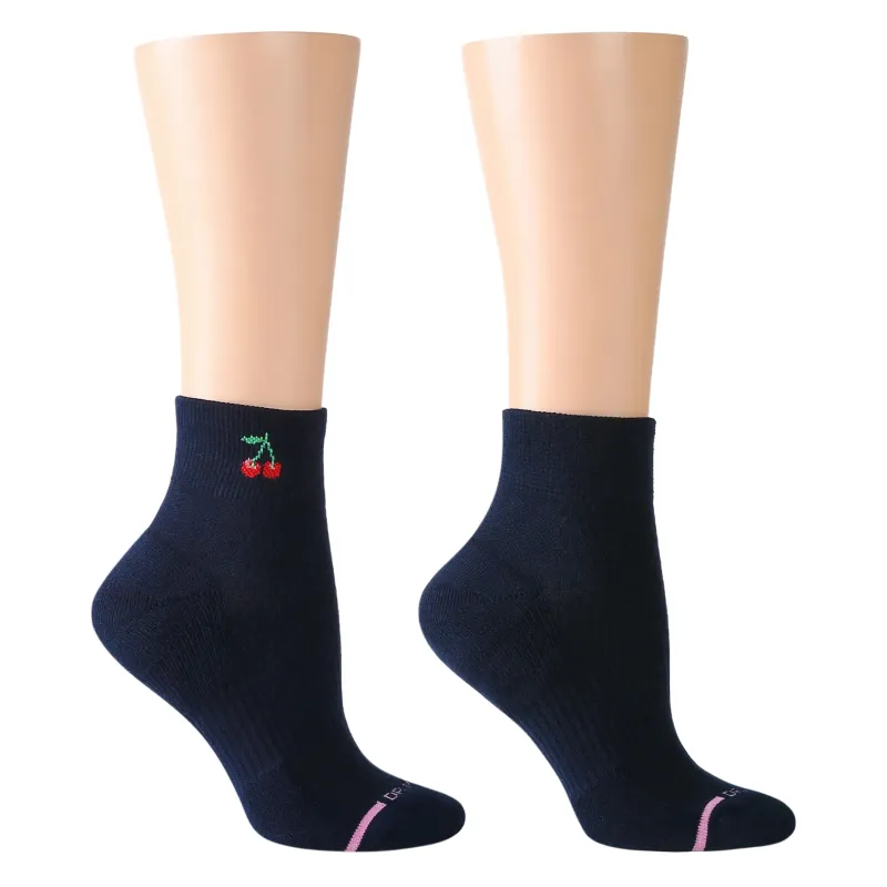 Cherry | Quarter Compression Socks For Women made by Dr. Motion