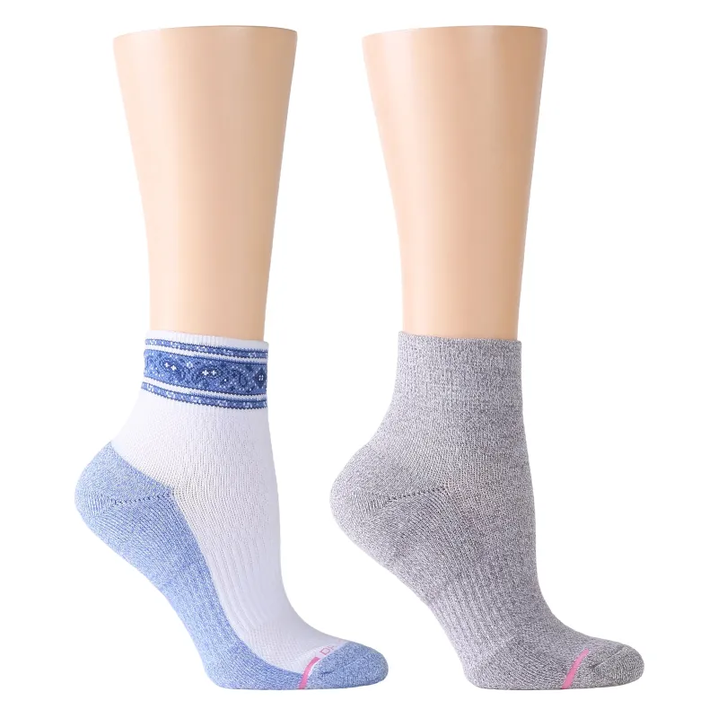 Bandana Stripe | Quarter Compression Socks For Women sold by Dr. Motion