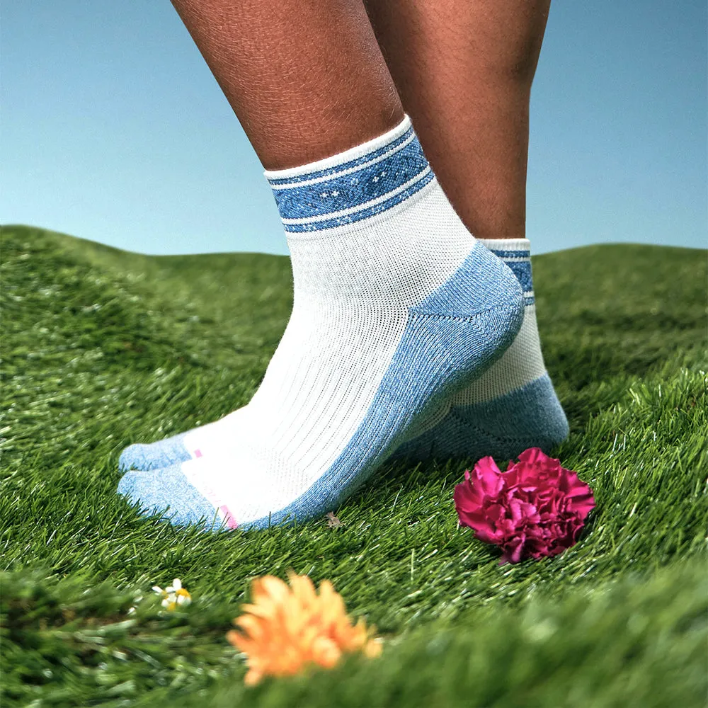 Bandana Stripe | Quarter Compression Socks For Women sold by Dr. Motion product image thumbnail 2