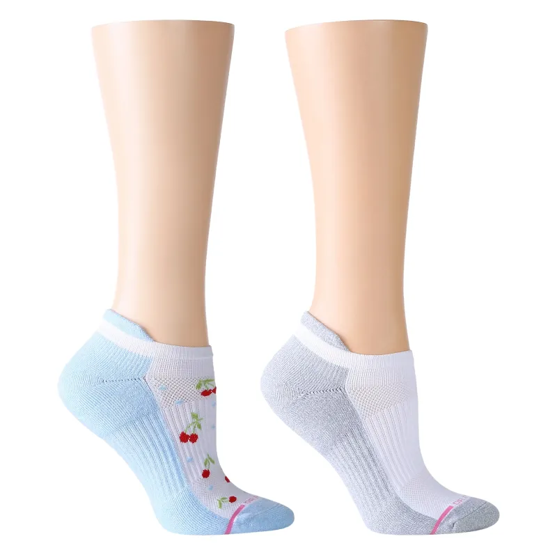 Cherry Mini Hearts | Ankle Compression Socks For Women sold by Dr. Motion