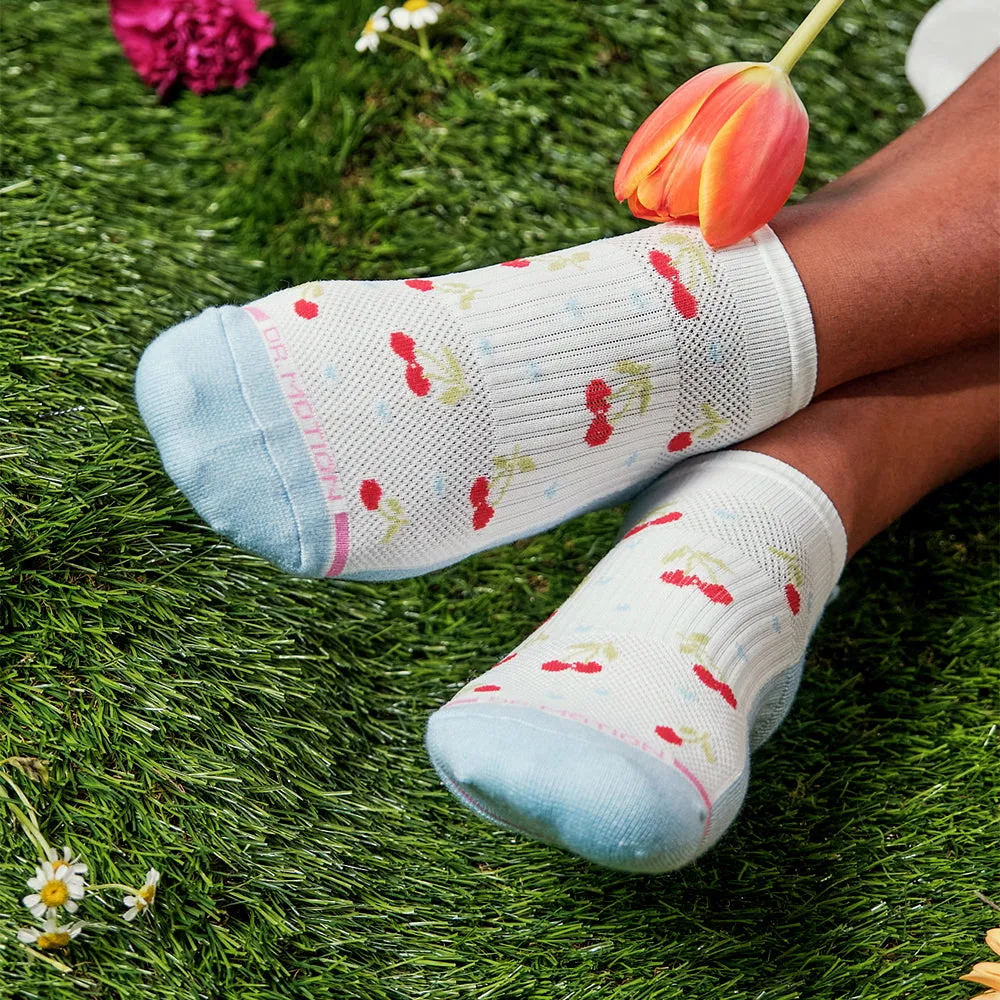 Cherry Mini Hearts | Ankle Compression Socks For Women sold by Dr. Motion product image thumbnail 2