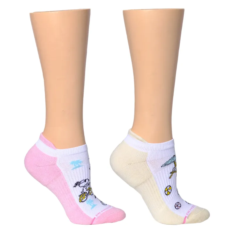 Snoopy Beach Vibes | Ankle Compression Socks For Women made by Dr. Motion