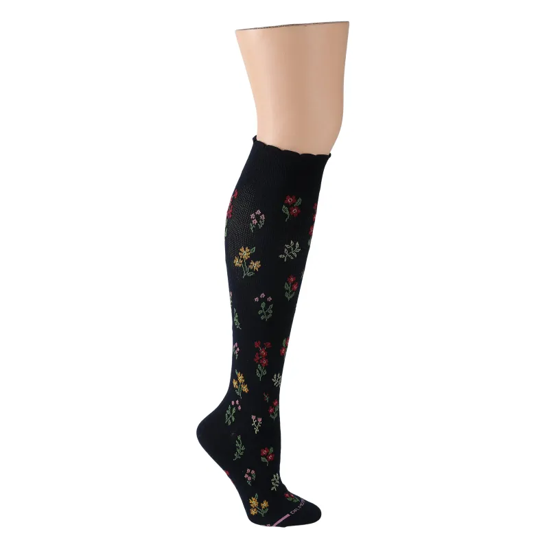 Multi Floral | Knee-High Compression Socks For Women made by Dr. Motion