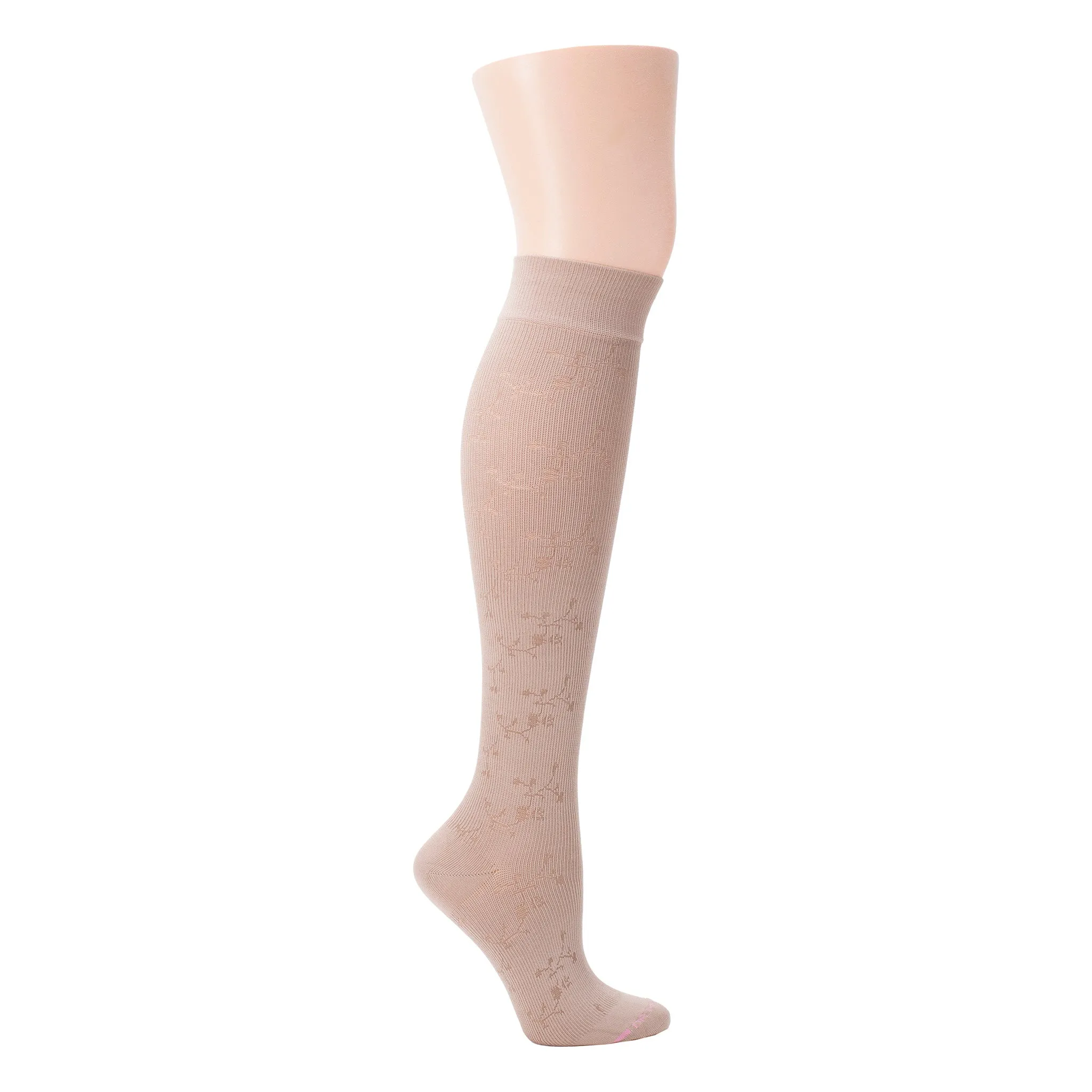 Floral Texture | Knee-High Compression Socks For Women sold by Dr. Motion product image thumbnail 4