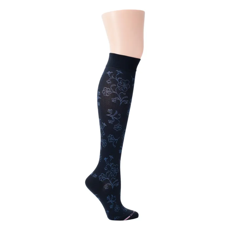 Floral Pattern | Knee-High Compression Socks For Women sold by Dr. Motion