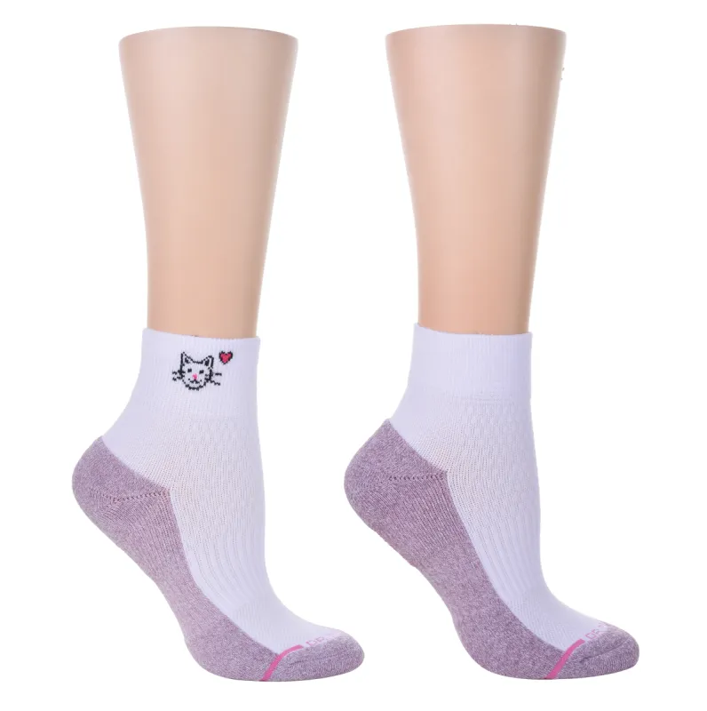 Love Cats | Quarter Compression Socks For Women sold by Dr. Motion
