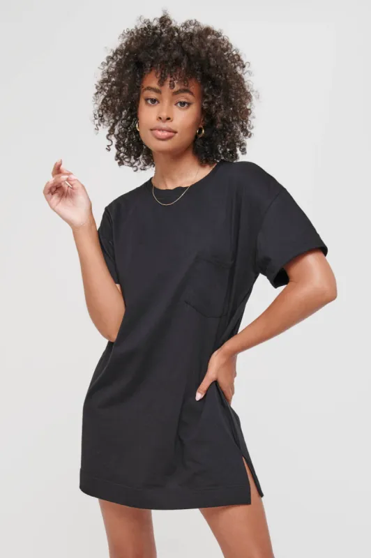 Relaxed T-Shirt Dress (Jet Black) sold by EasyStandard