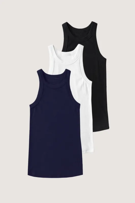 Rib Fitted Racer Tank Pack (Stars Come Out) sold by EasyStandard