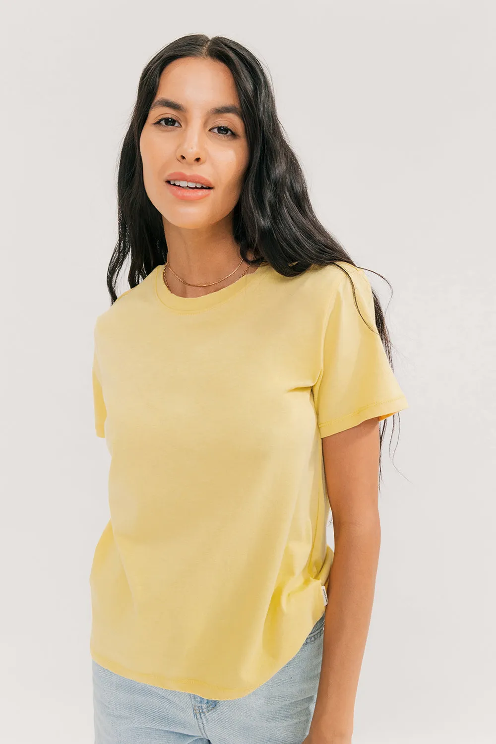 Vintage Relaxed Crew Neck T-Shirt (Flaxen) sold by EasyStandard