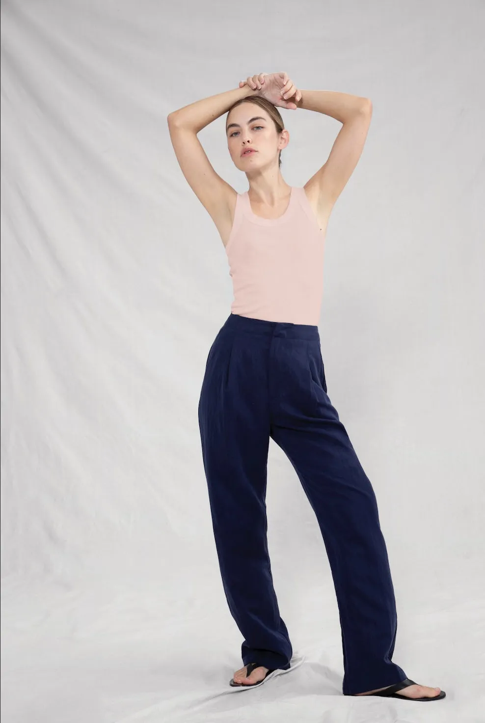 Rib Fitted Scoop Tank (Rose Quartz) sold by EasyStandard