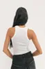 Rib Fitted Racer Tank (Brilliant White) sold by EasyStandard