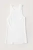 Rib Fitted Racer Tank (Brilliant White) sold by EasyStandard