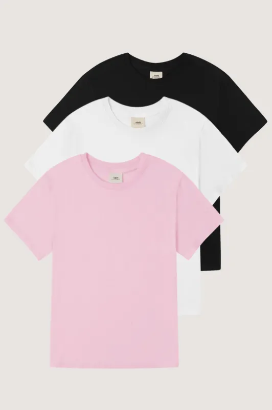 Relaxed Crew Neck T-shirt Bundle (Pinkie Swear) sold by EasyStandard