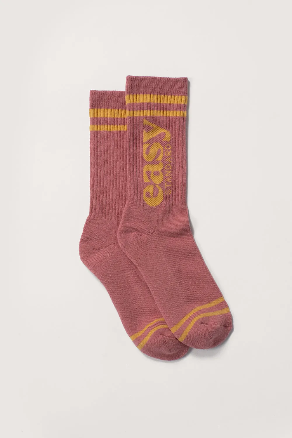Cotton Logo Stripe Sock 2 Pack (Navy & Rose) sold by EasyStandard product image thumbnail 3