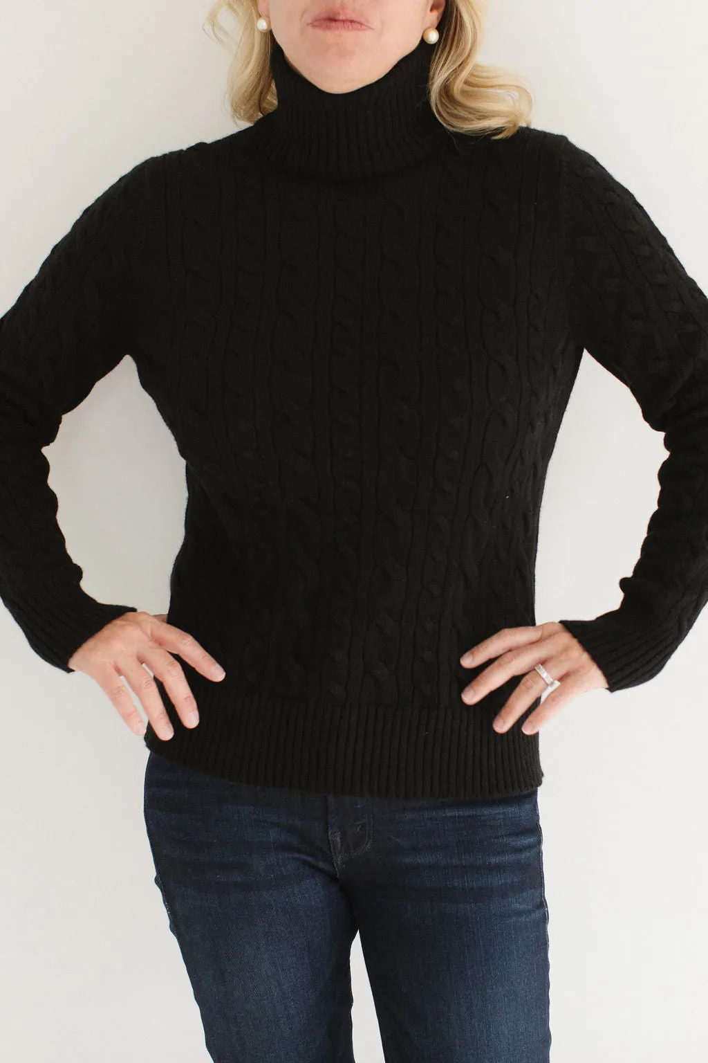 Cable Knit Turtleneck sold by Eleanor Leftwich