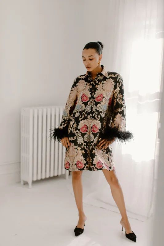 Cheeky Vintage x Eleanor Leftwich Short Feathered Dress sold by Eleanor Leftwich