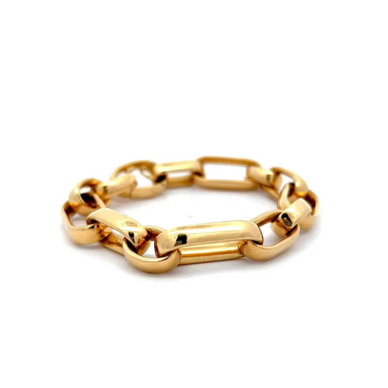 Filigree Jewelers x Eleanor Leftwich Wide Paperclip Bracelet sold by Eleanor Leftwich
