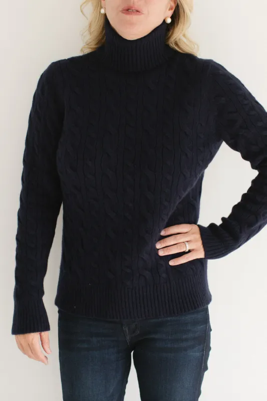 Cable Knit Turtleneck sold by Eleanor Leftwich