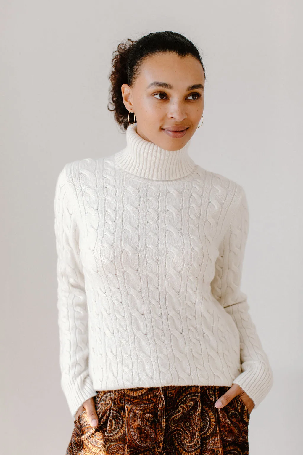 Cable Knit Turtleneck sold by Eleanor Leftwich