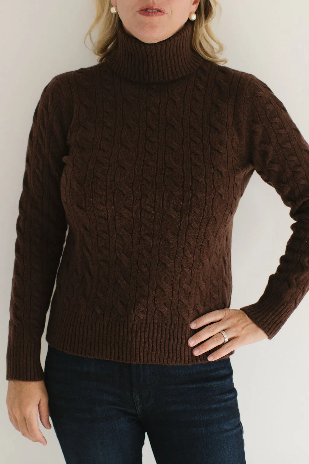 Cable Knit Turtleneck sold by Eleanor Leftwich