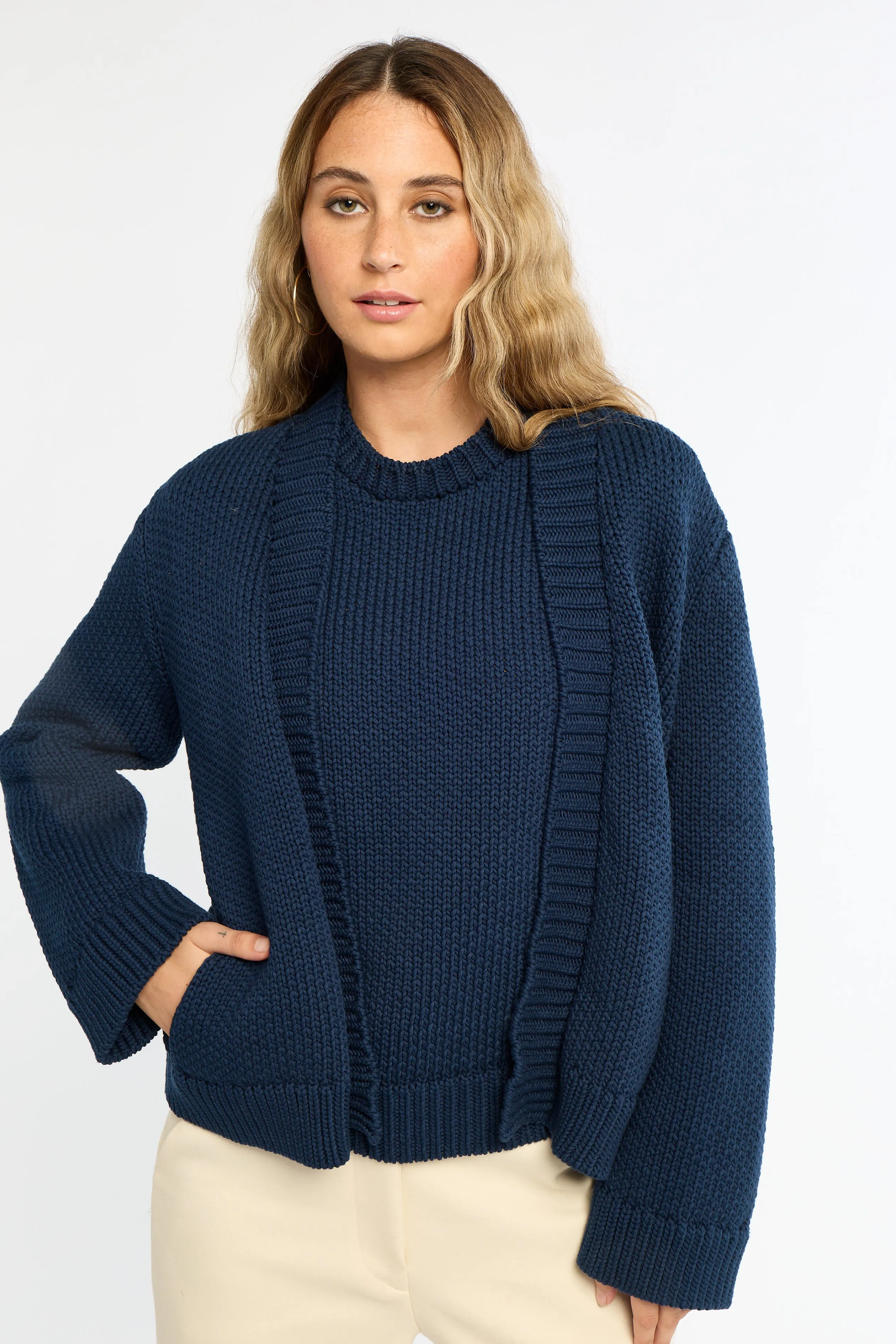 Chunky Cotton Cardigan sold by Eleanor Leftwich