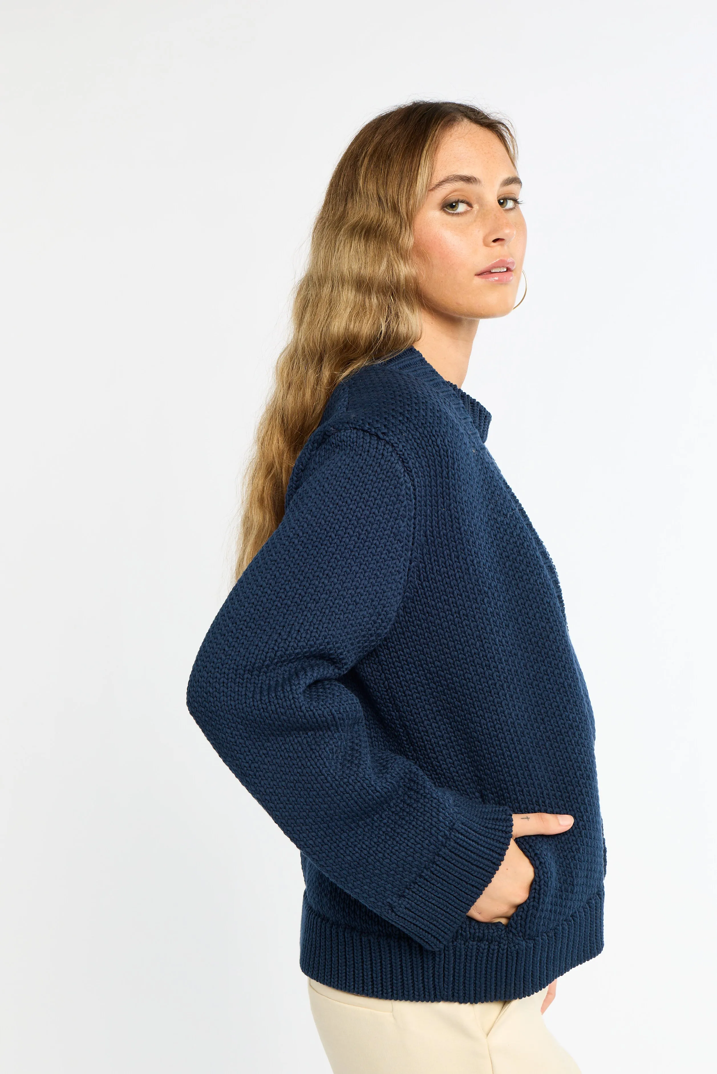 Chunky Cotton Cardigan sold by Eleanor Leftwich product image thumbnail 4