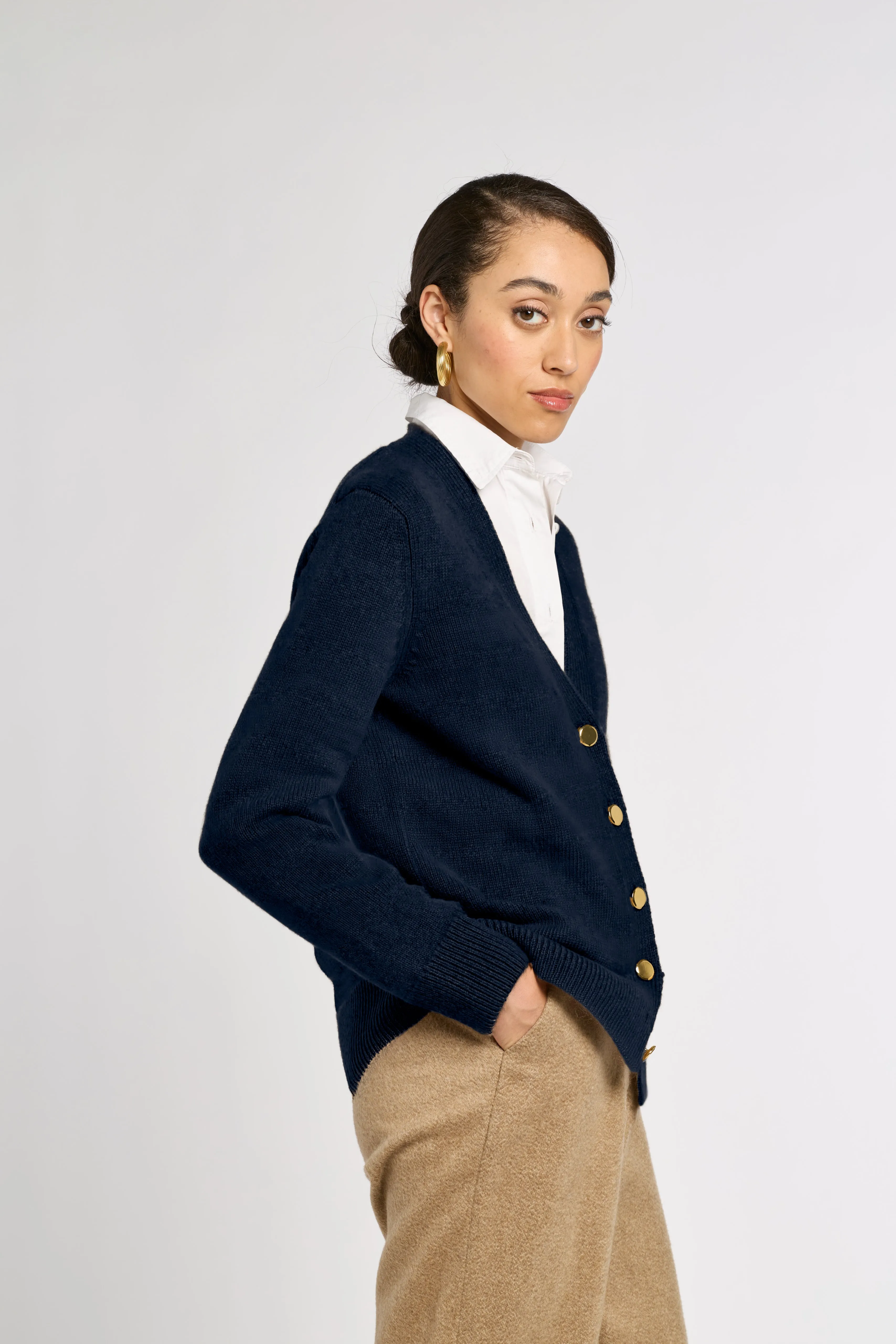 Classic Cashmere Cardigan sold by Eleanor Leftwich product image thumbnail 3