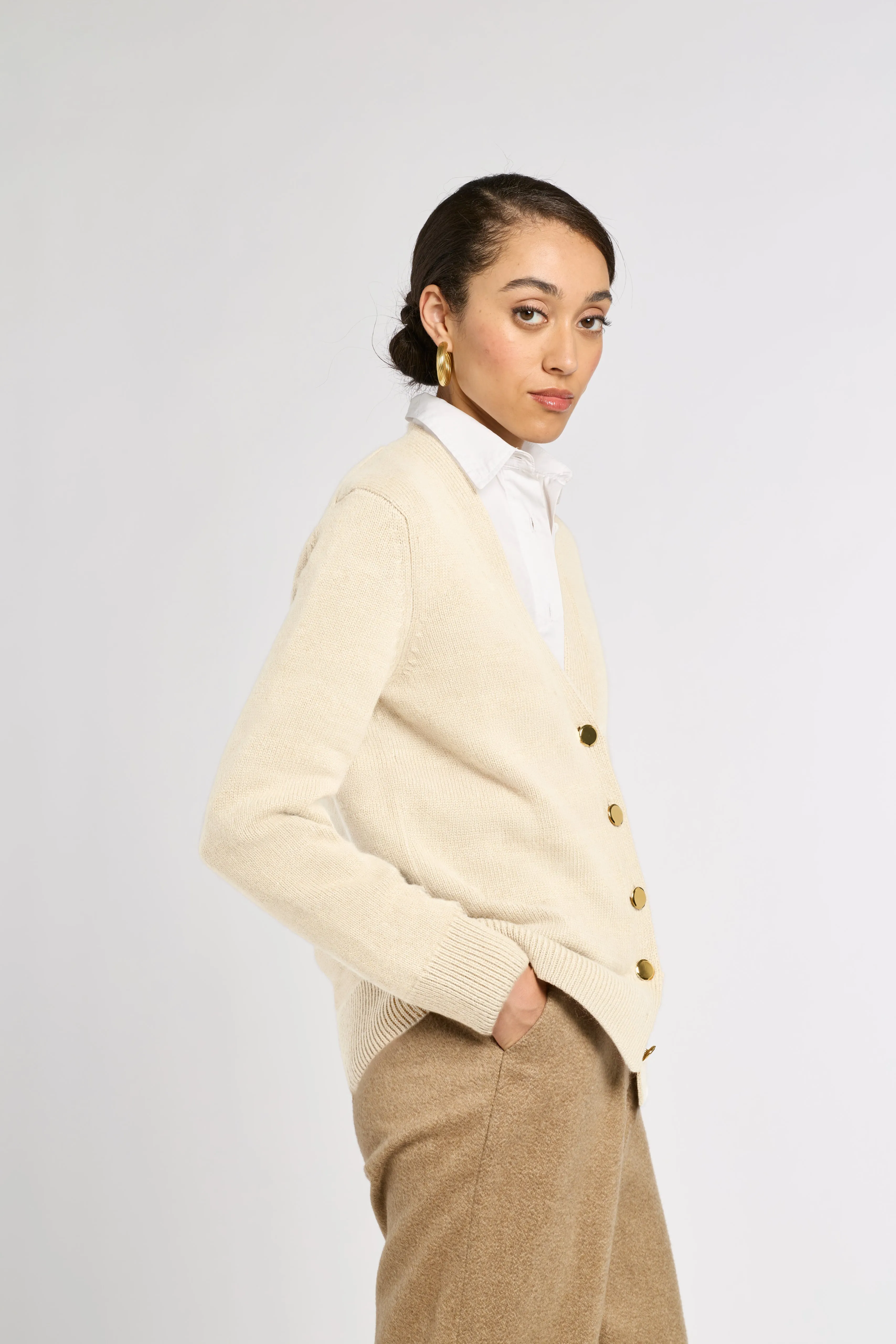 Classic Cashmere Cardigan sold by Eleanor Leftwich product image thumbnail 3