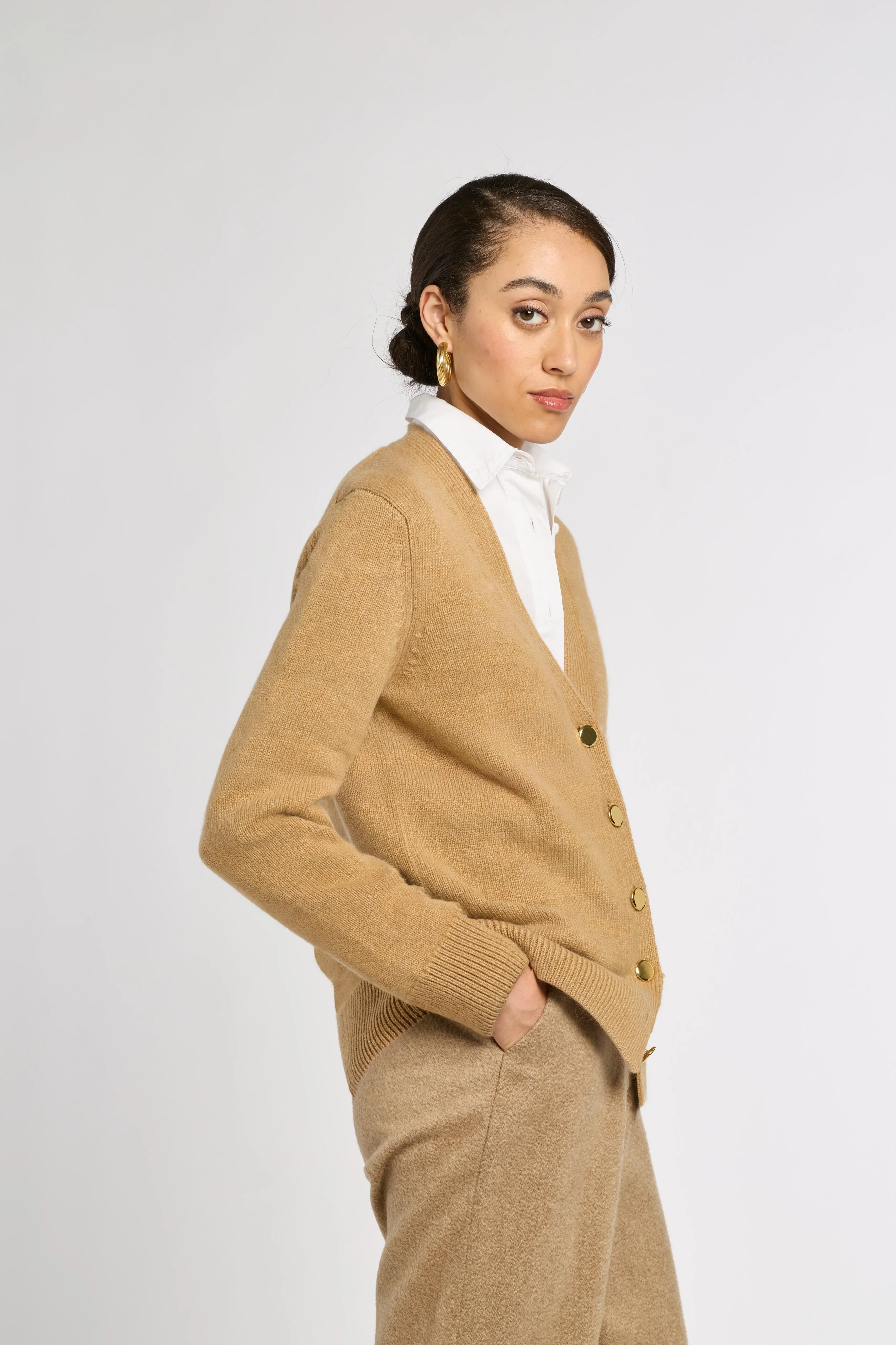 Classic Cashmere Cardigan sold by Eleanor Leftwich product image thumbnail 3