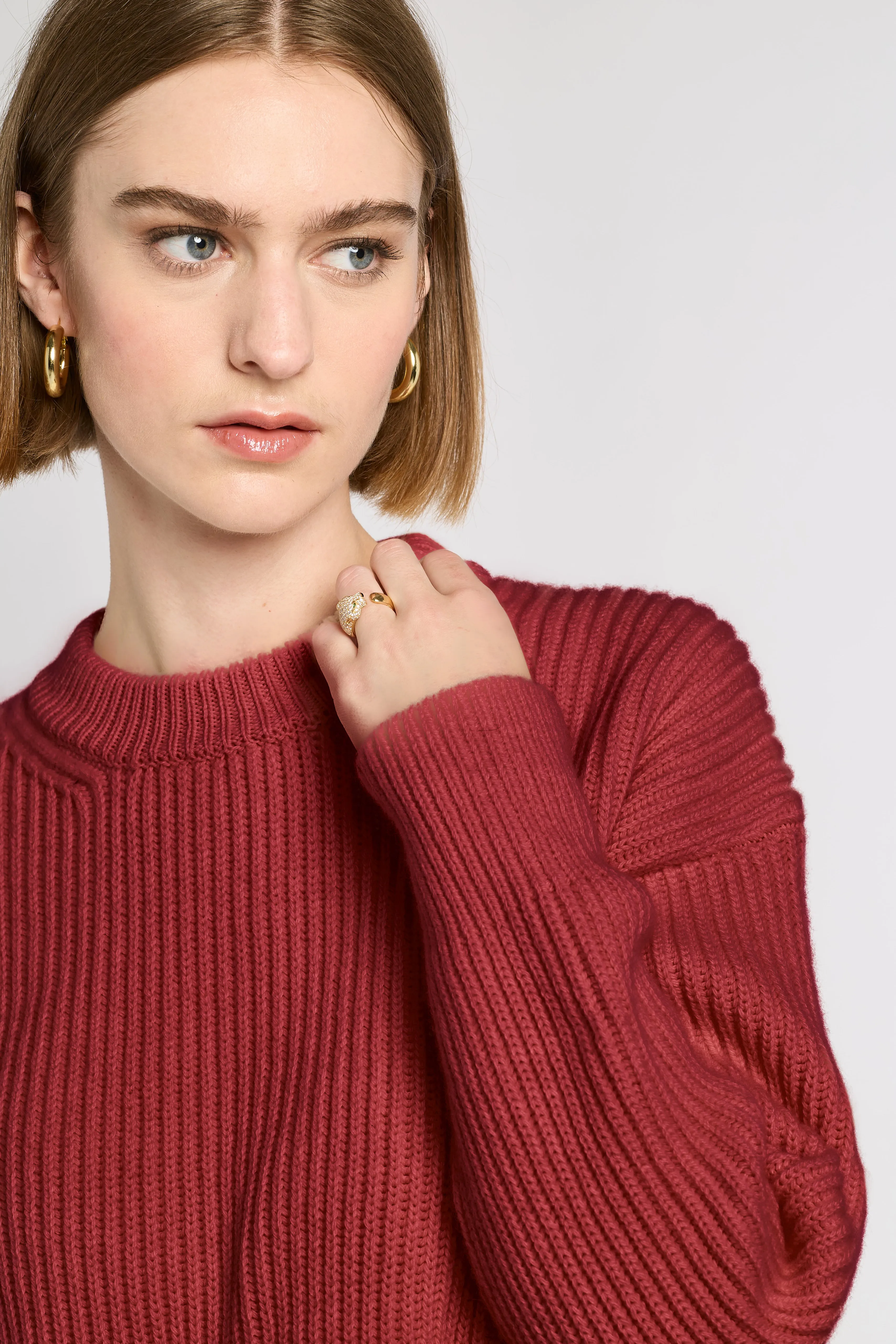 Ribbed Cashmere Crew sold by Eleanor Leftwich product image thumbnail 2