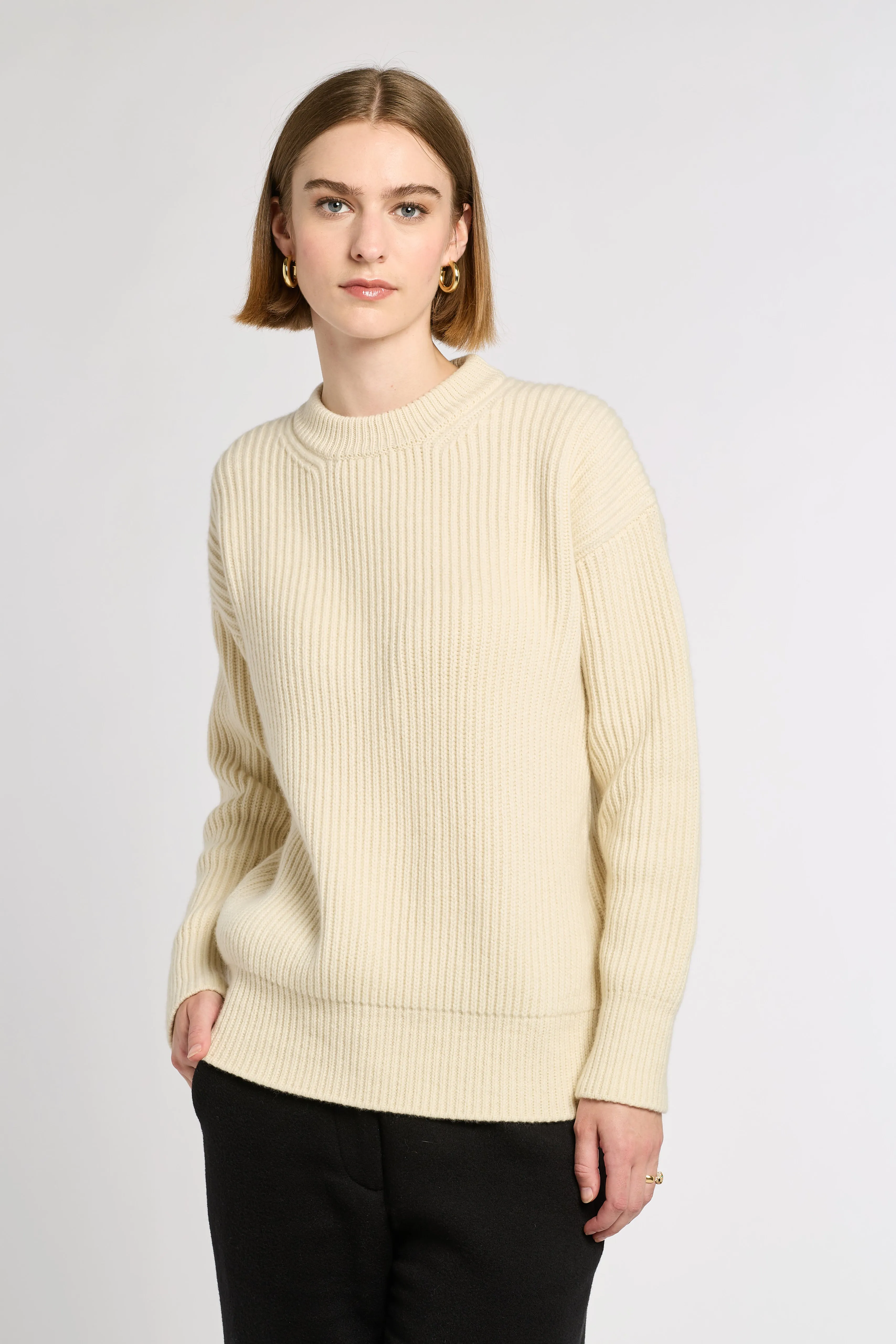 Ribbed Cashmere Crew sold by Eleanor Leftwich