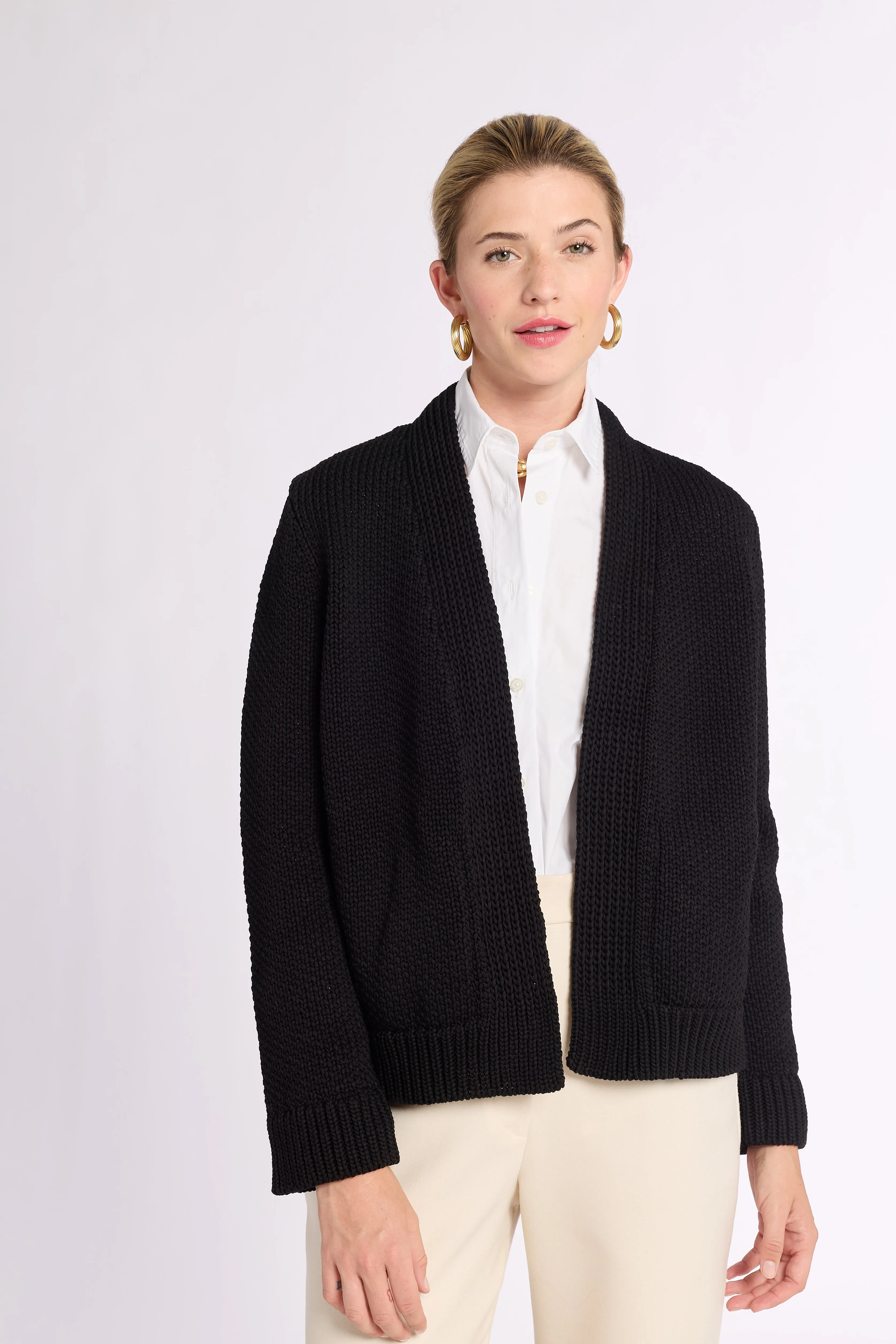 Chunky Cotton Cardigan sold by Eleanor Leftwich