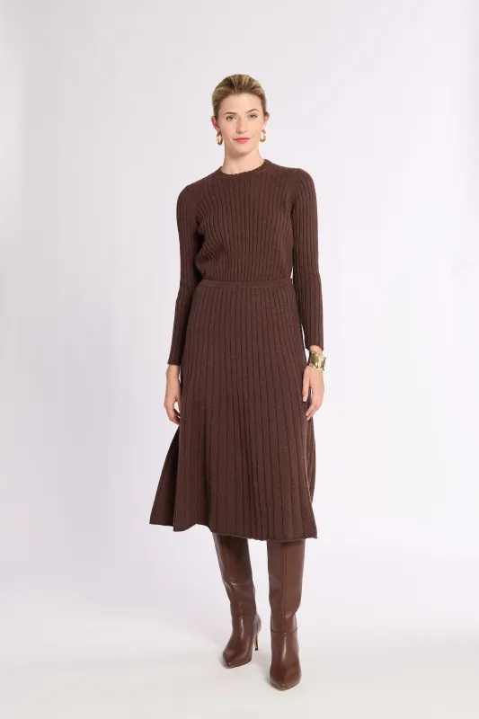 Ribbed Cashmere Flared Skirt sold by Eleanor Leftwich