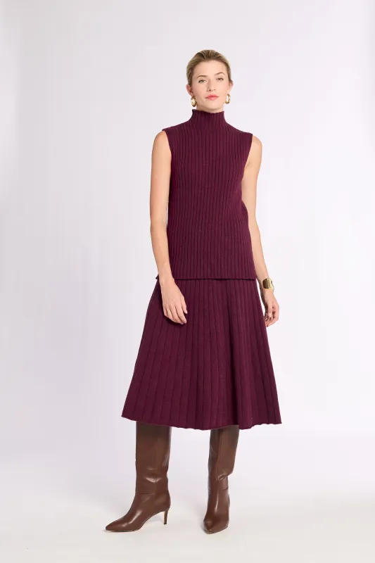 Ribbed Cashmere Shell made by Eleanor Leftwich