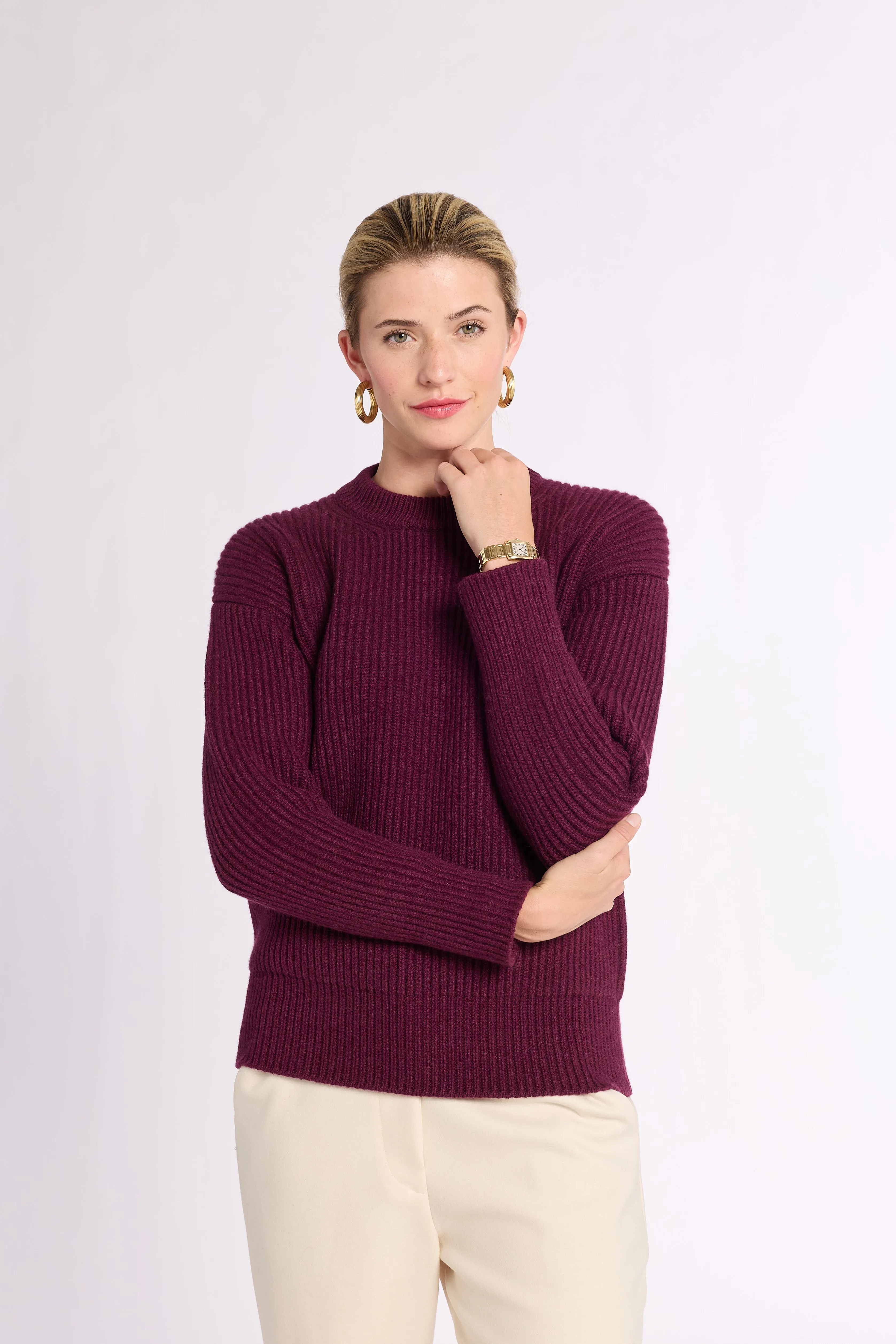 Ribbed Cashmere Crew sold by Eleanor Leftwich product image thumbnail 3