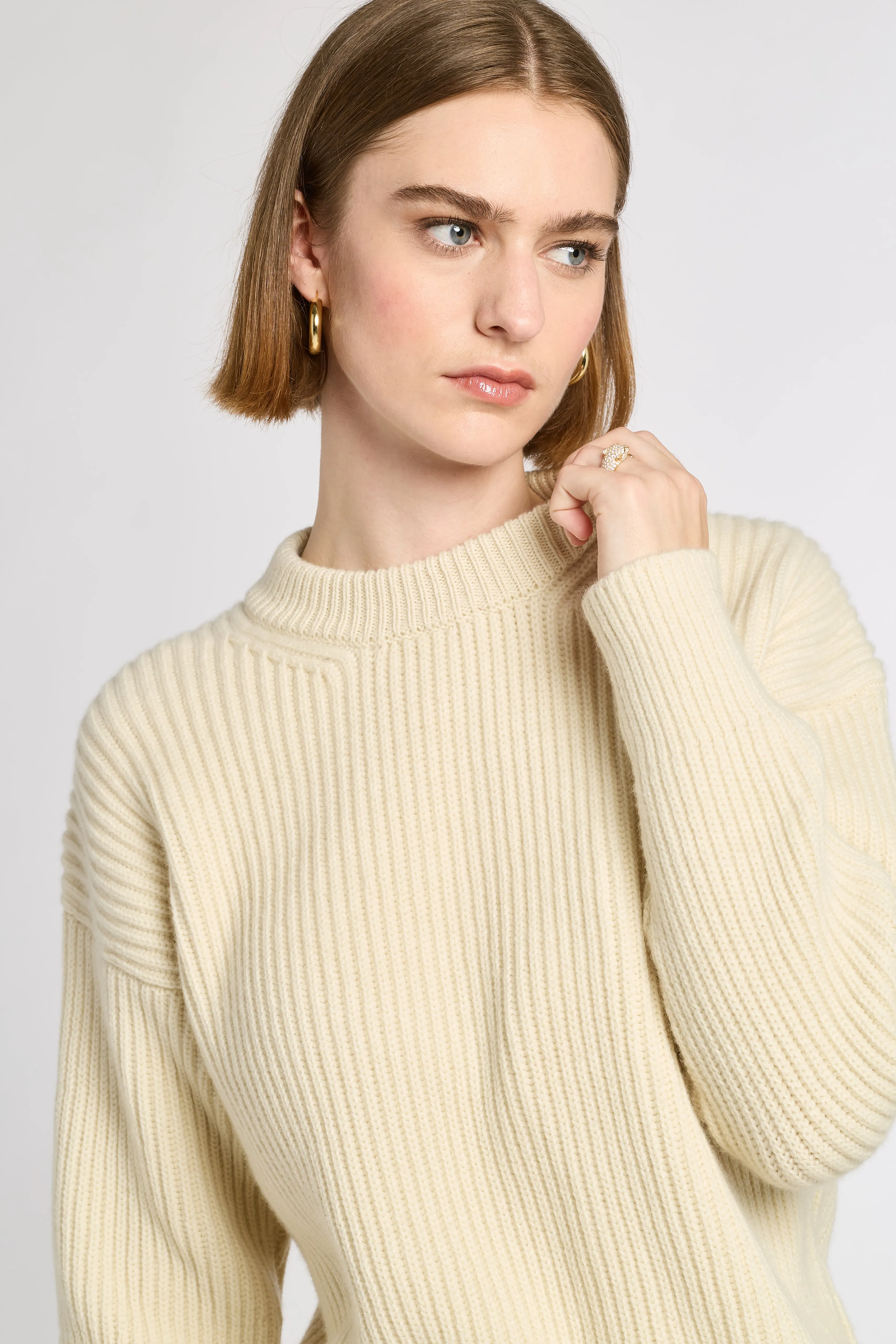 Ribbed Cashmere Crew sold by Eleanor Leftwich product image thumbnail 4