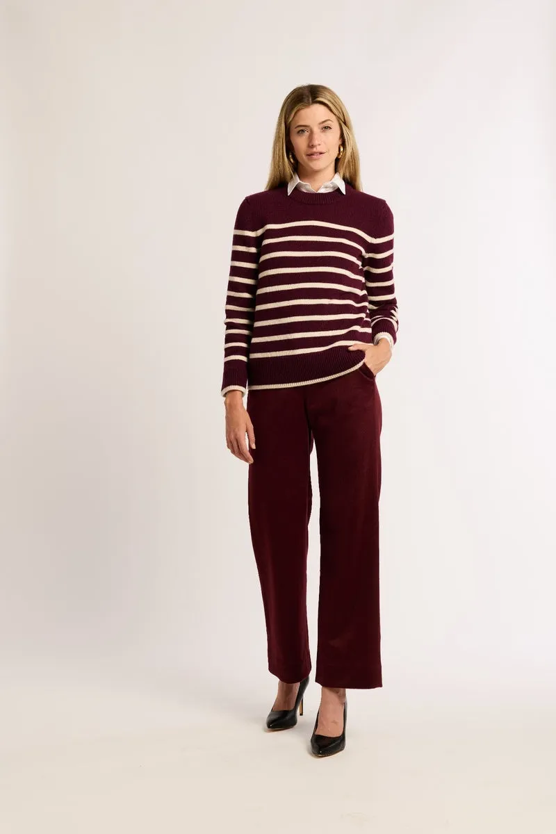 Striped Classic Cashmere Crew sold by Eleanor Leftwich