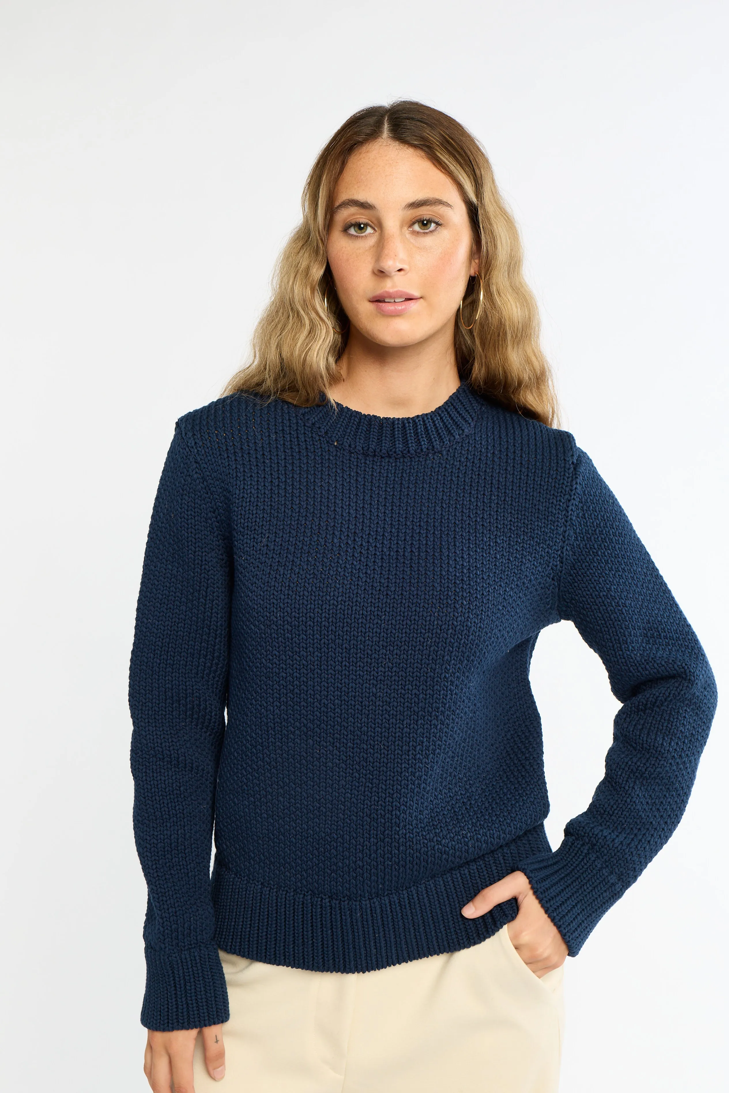 Chunky Cotton Crewneck sold by Eleanor Leftwich