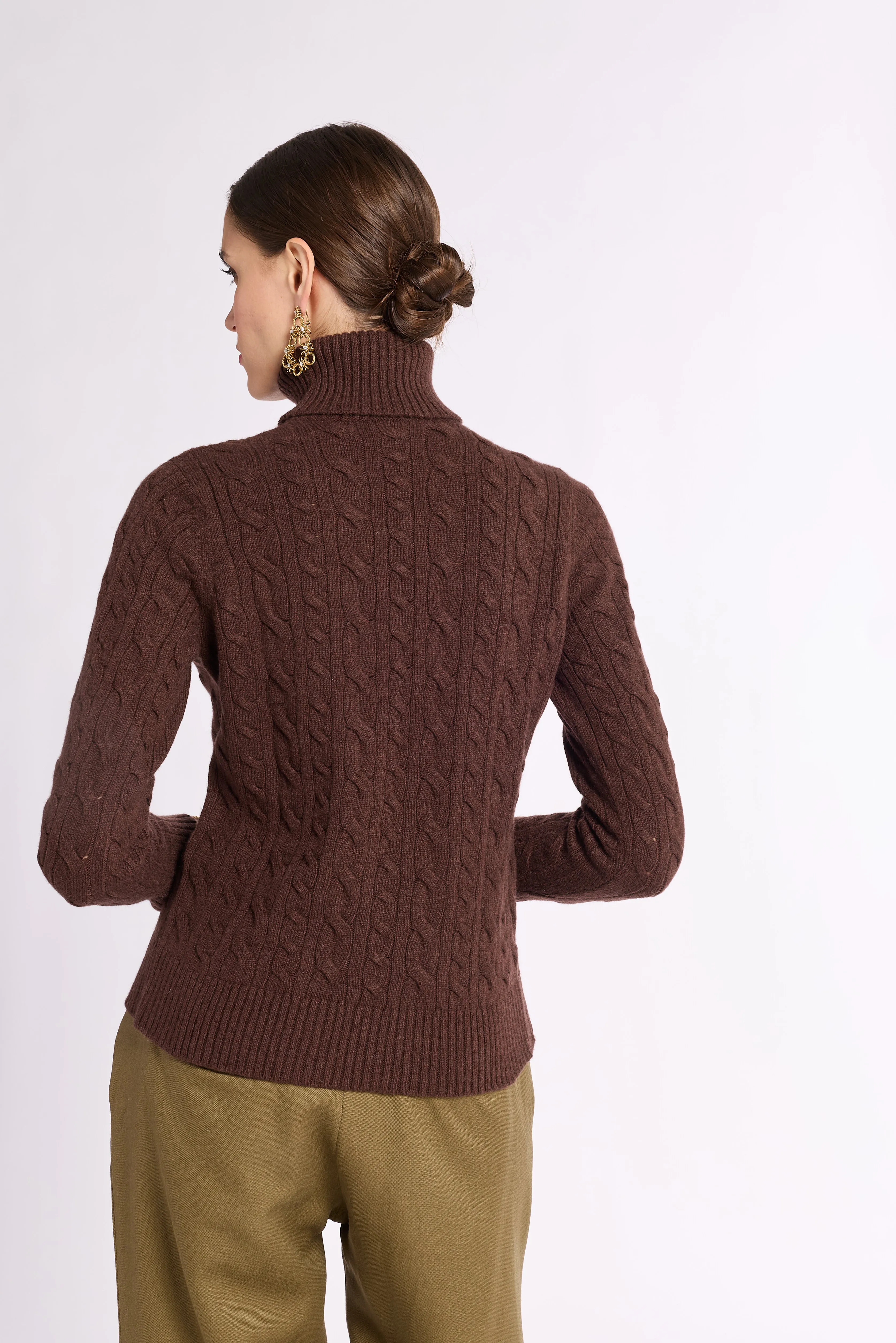 Cable Knit Turtleneck sold by Eleanor Leftwich product image thumbnail 4