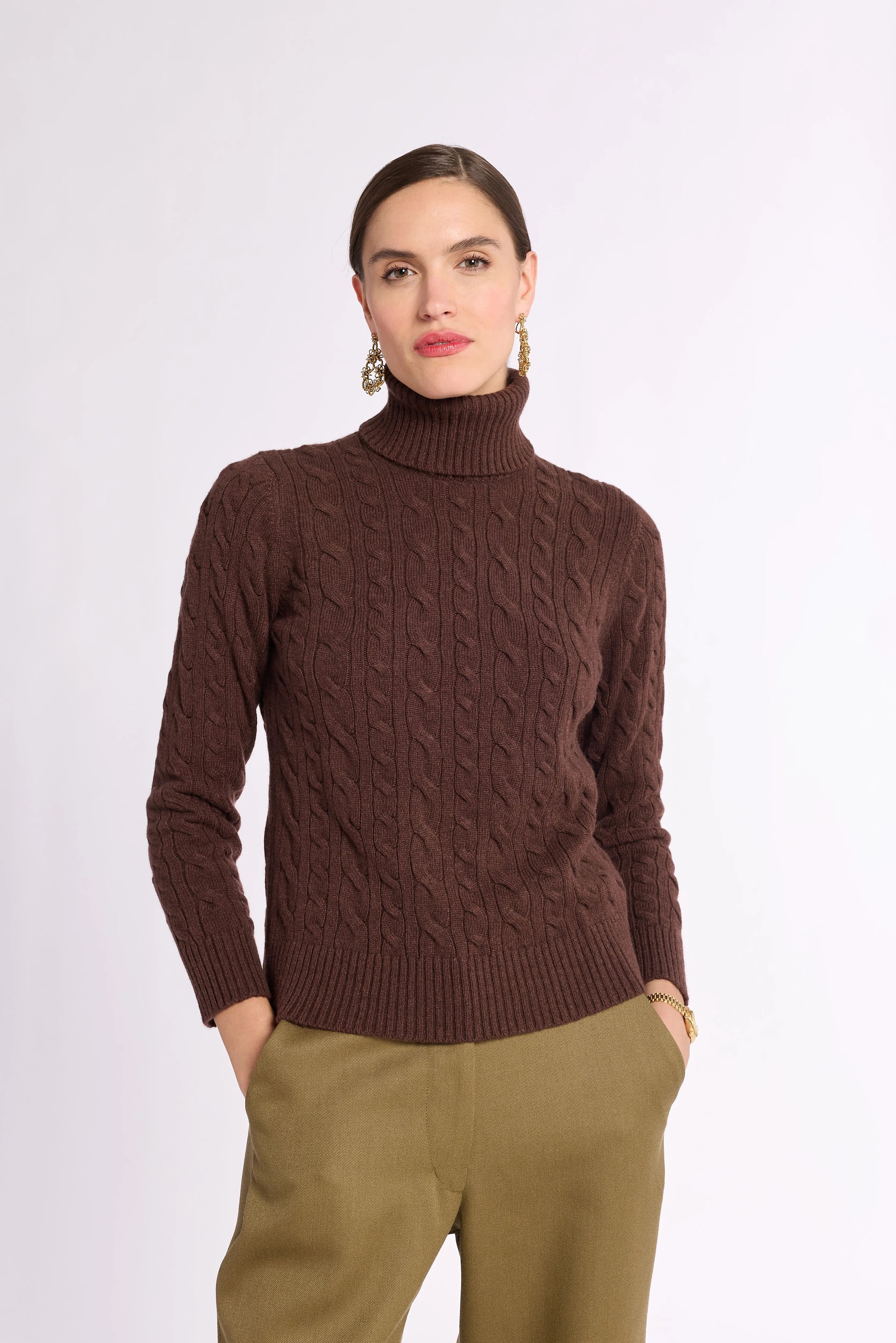 Cable Knit Turtleneck sold by Eleanor Leftwich